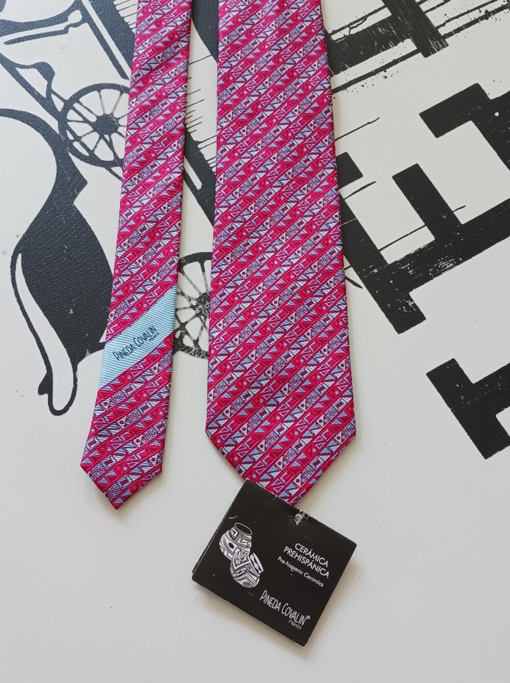 NWT Pineda Covalin Paquime Silk Tie
